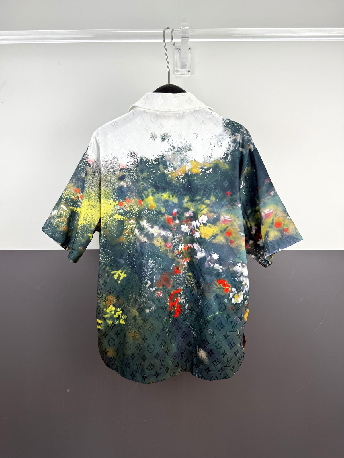 LV Watercolor Jungle Print Short Sleeve Shirt