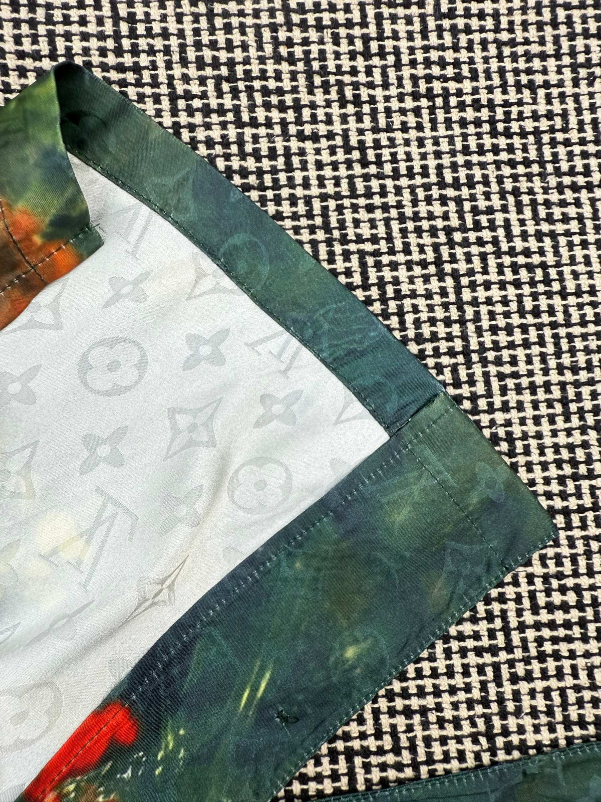 LV Watercolor Jungle Print Short Sleeve Shirt