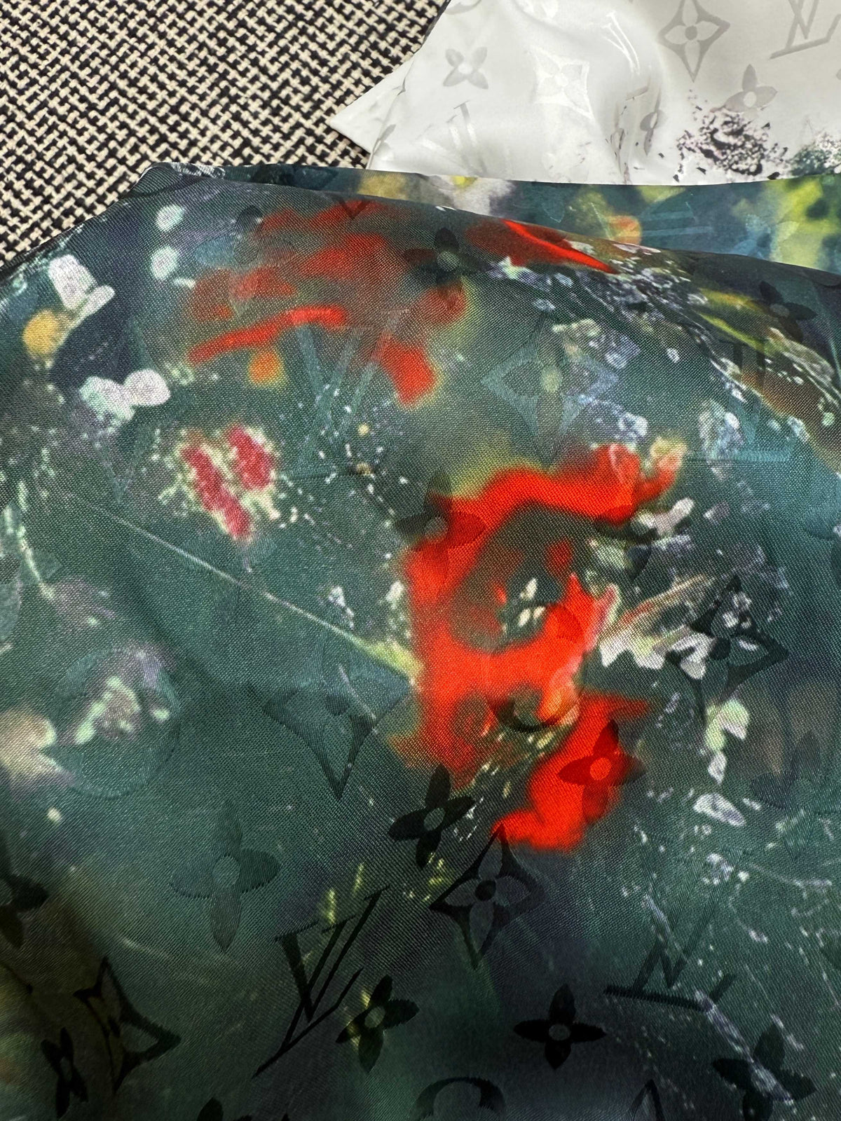 LV Watercolor Jungle Print Short Sleeve Shirt