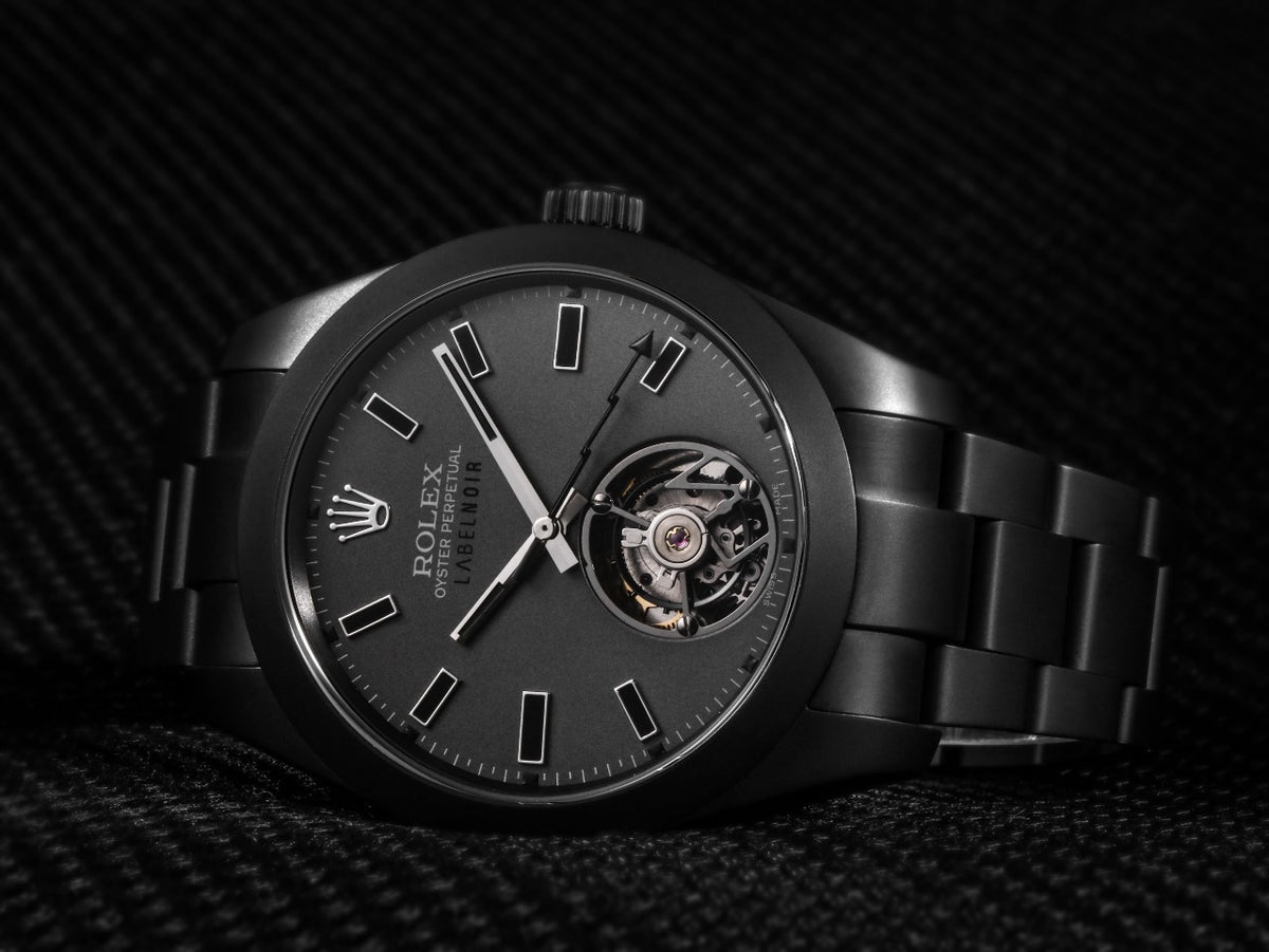 Rolex Label Noir Oyster Tourbillion Watch