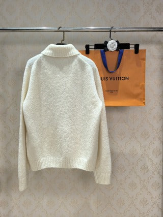 LV Lettered Zip-Up Cardigan Women's