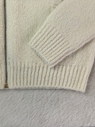 LV Lettered Zip-Up Cardigan Women's