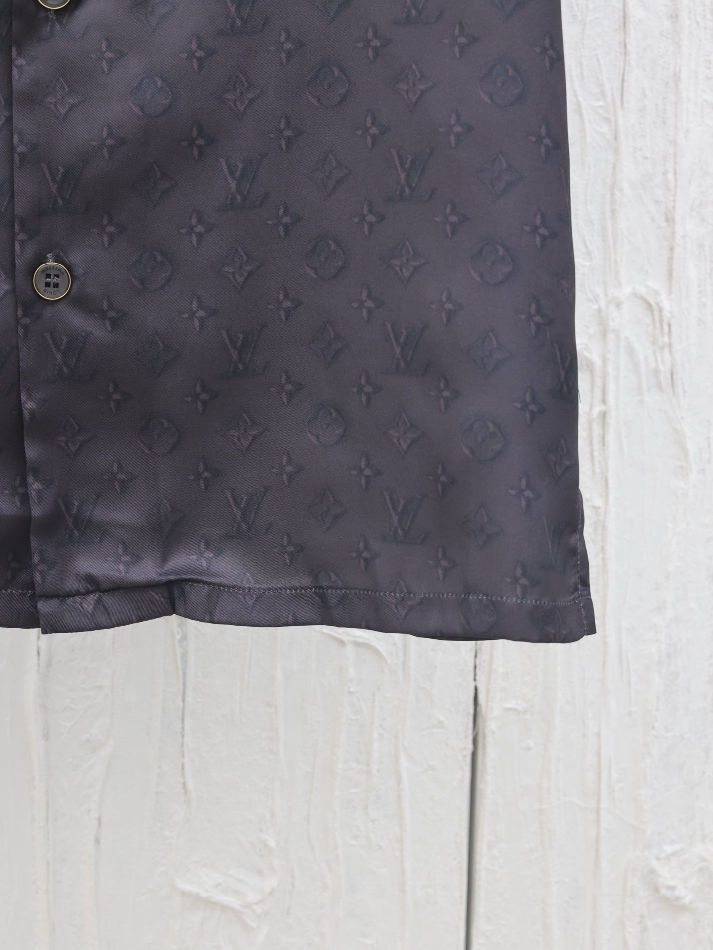 1v*/ Louis Jacquard Collar Short-Sleeve Shirt