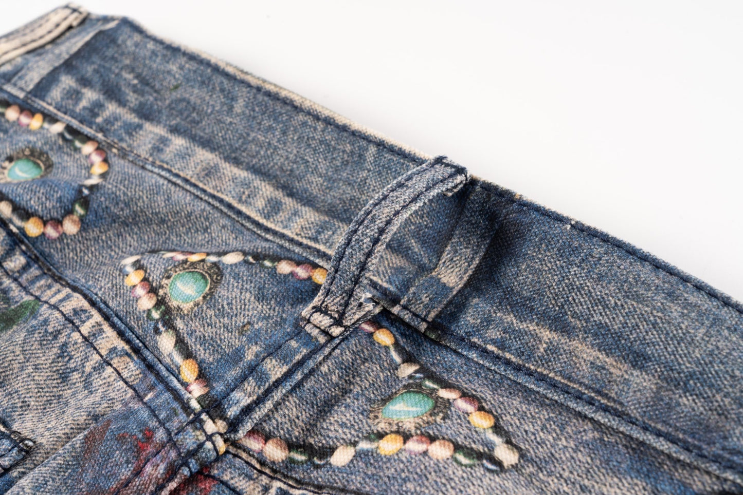 Acne Graffiti Distress Jeans