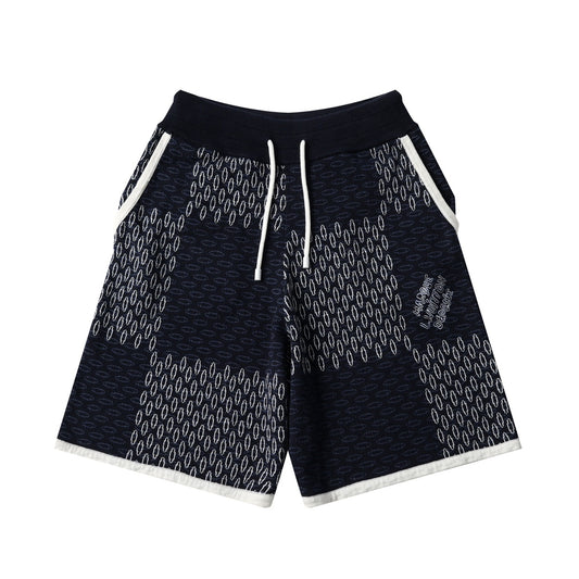 LV checkered knit Shorts