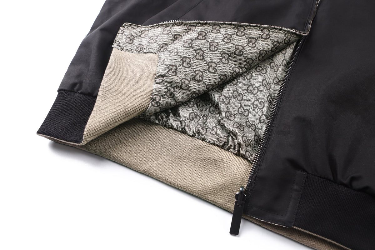 Gucci Double Face Canvas Embroidered Jacket