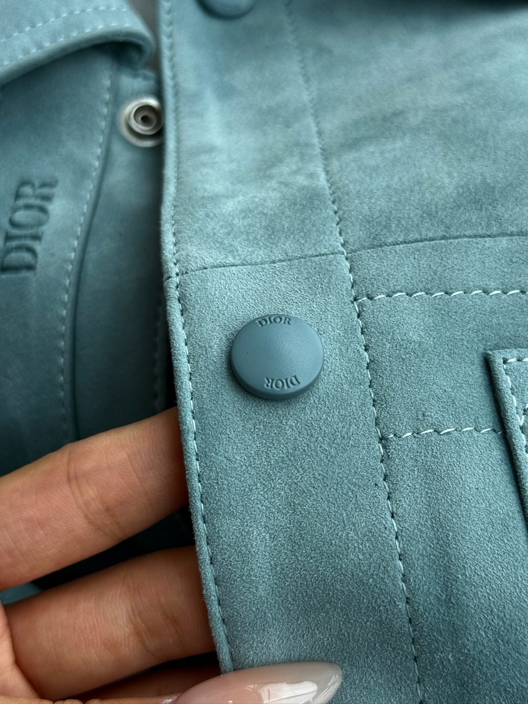 Men Dior Misty Blue Jacket
