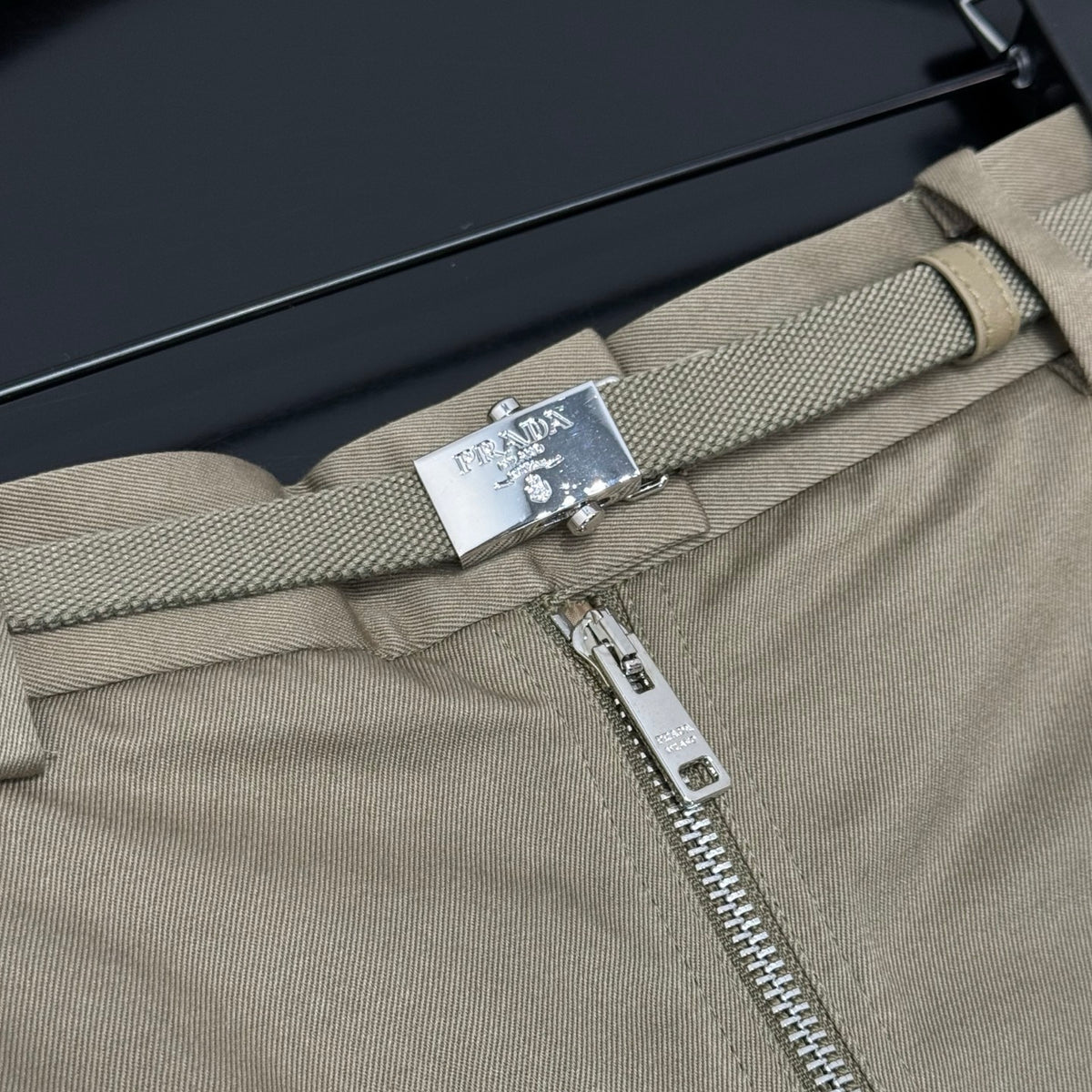 Prada Military Green Workwear Skirt