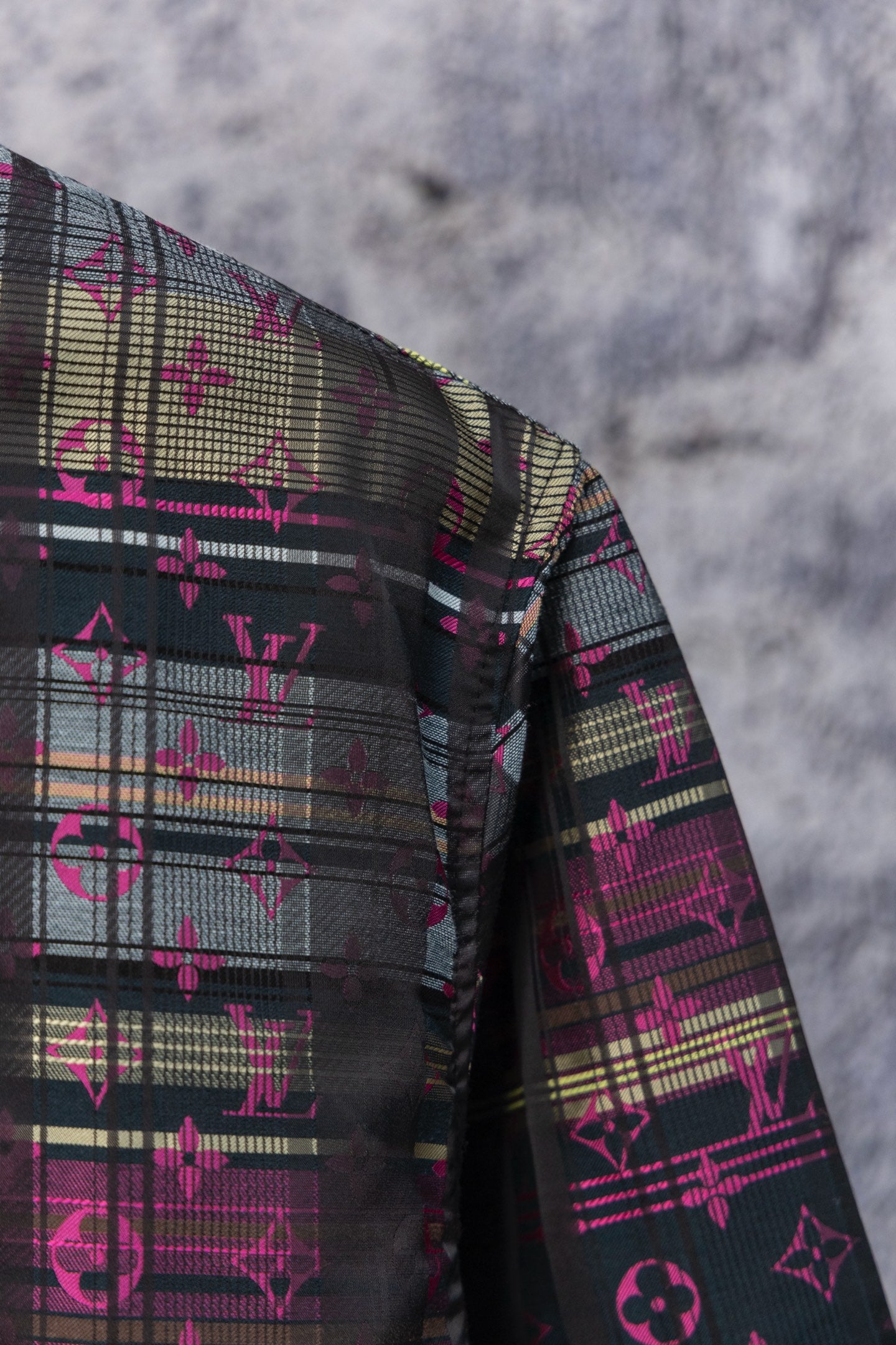 1V 25SS Dark Red Long-Sleeve Shirt Jacket