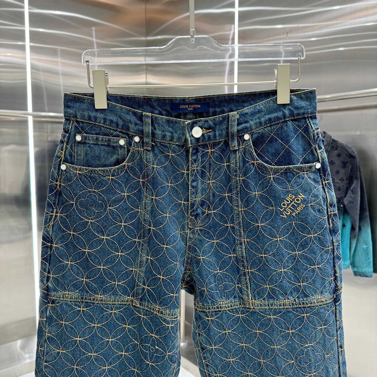 LV Celebrity Winter Runway Jeans