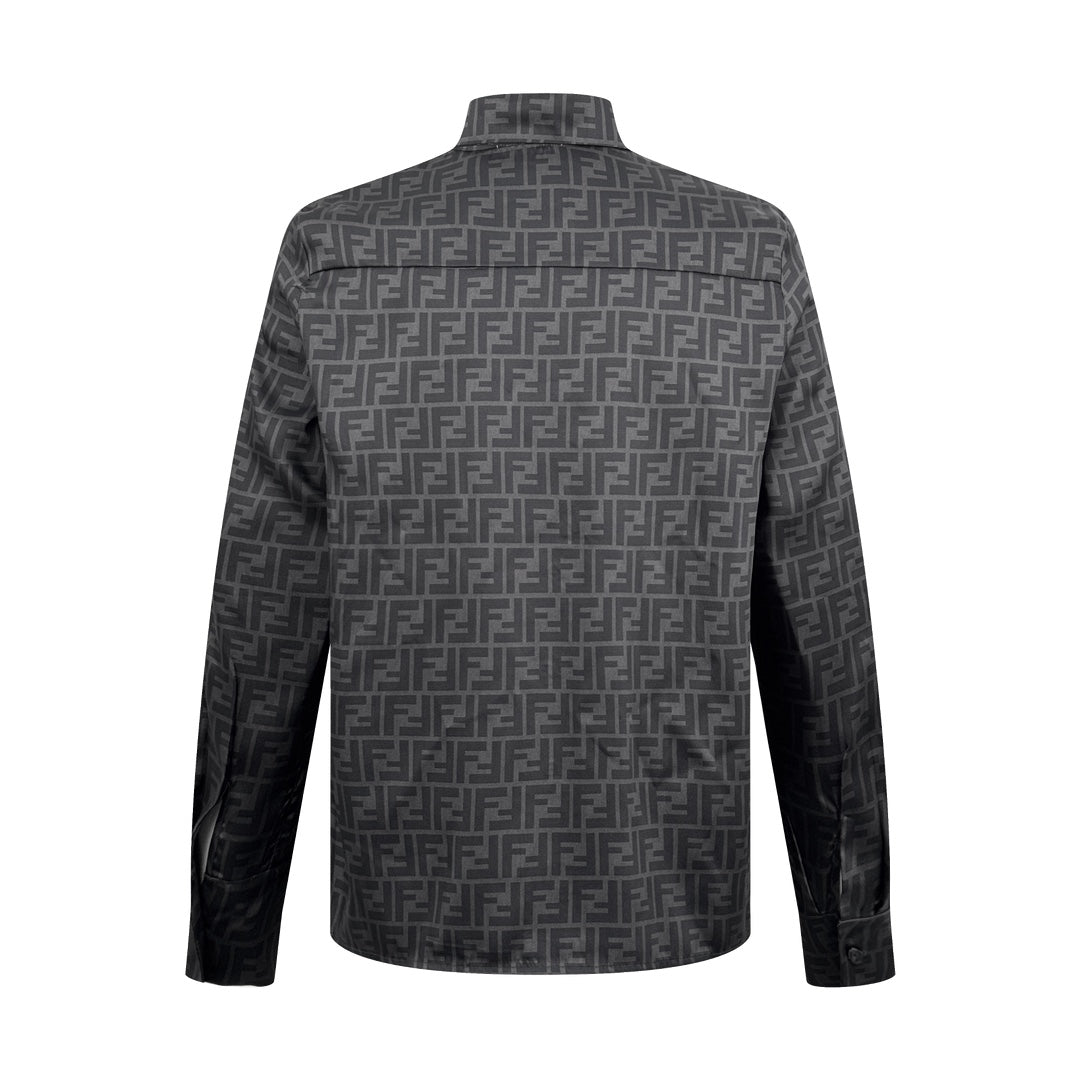 Fendi All-over FF Print Long-sleeved Shirt