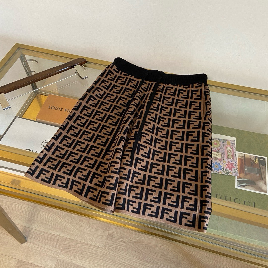 Fendi Monogram Knitted Casual Shorts