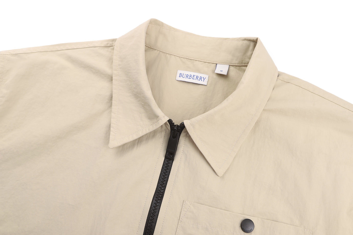 Burberry Knitted Embroidered Zip Shirt