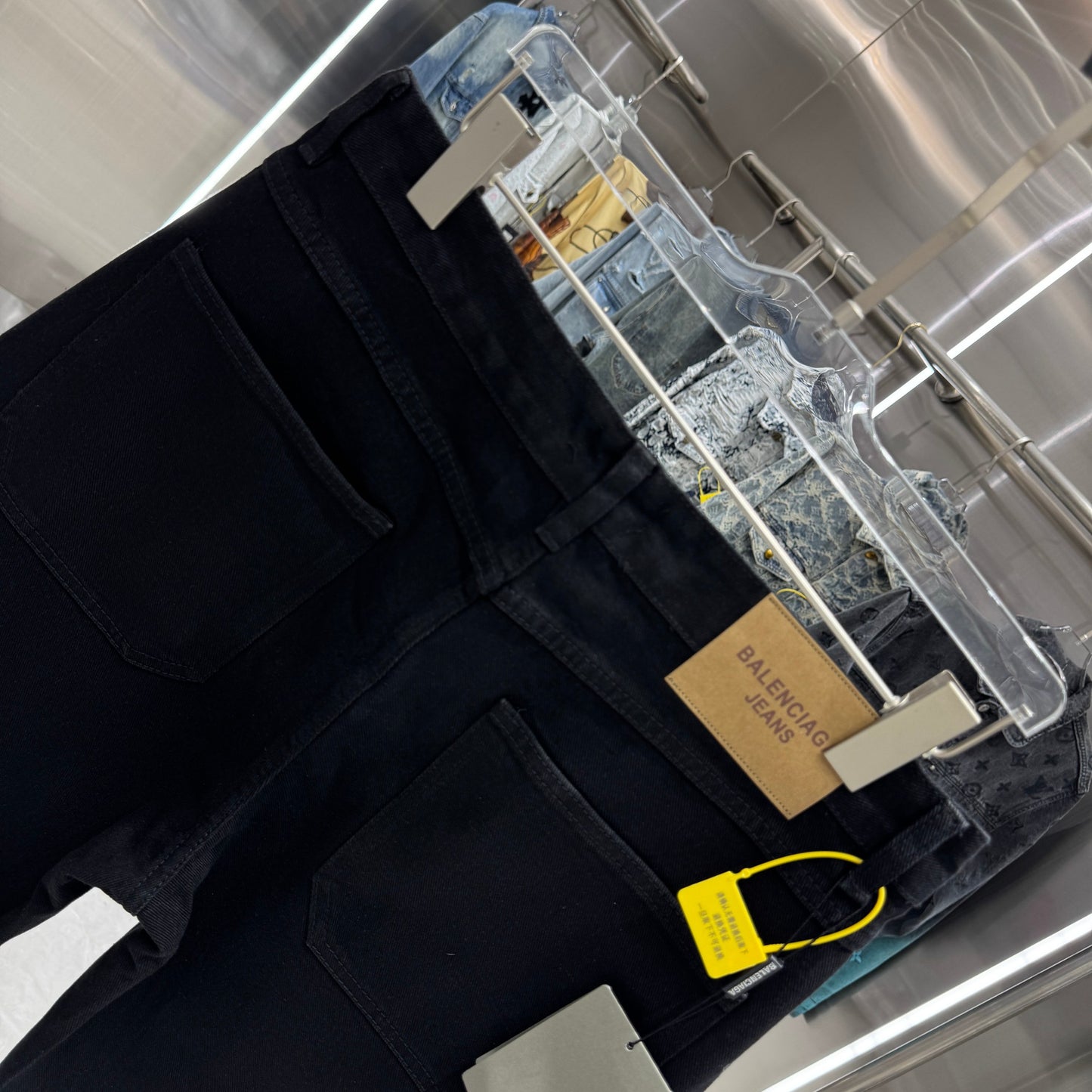 Balenciaga Embroidered Denim Shorts