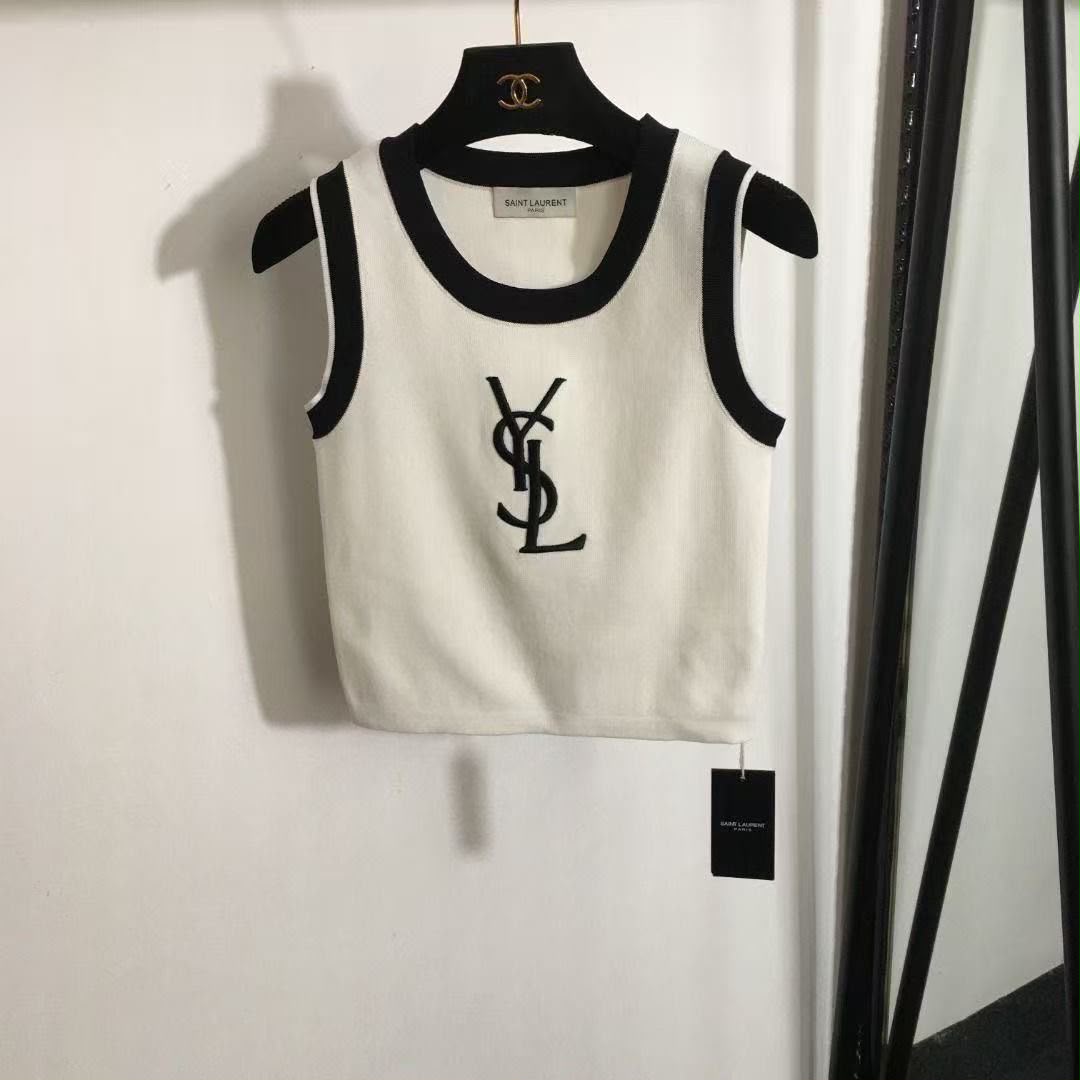 YSL Knit Sleeveless Shirt- Women's