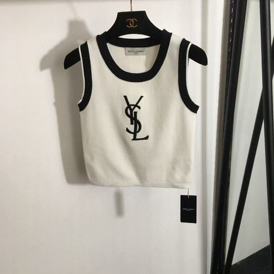 YSL Knit Sleeveless Shirt- Women's