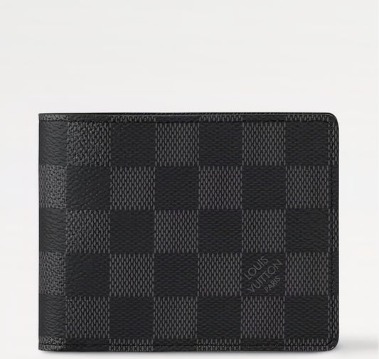 Louis Vuitton Multiple Wallet Checkered Graphite Canvas