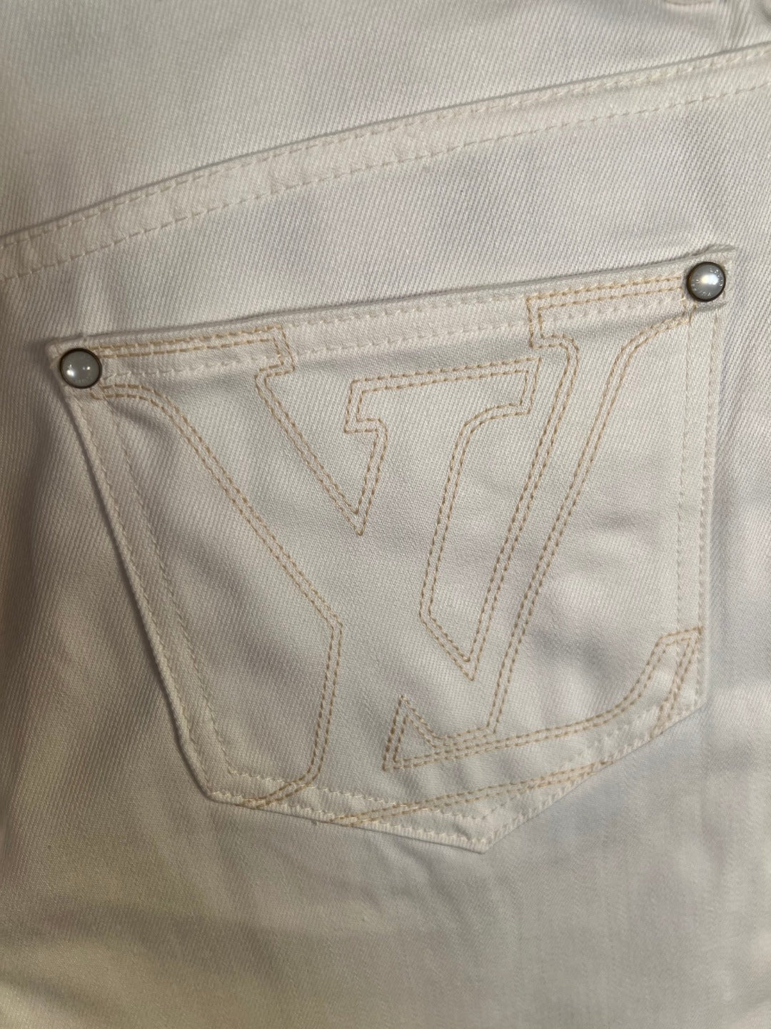 LV Embroidered Skateboard Denim Shorts