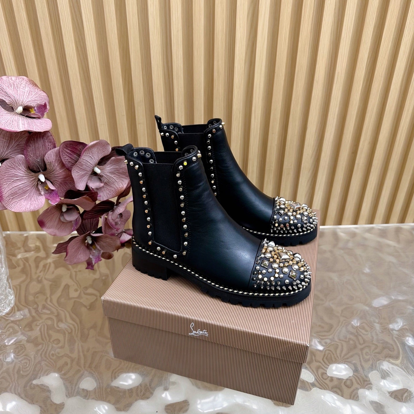 Women's Christian Louboutin studded ankle boots