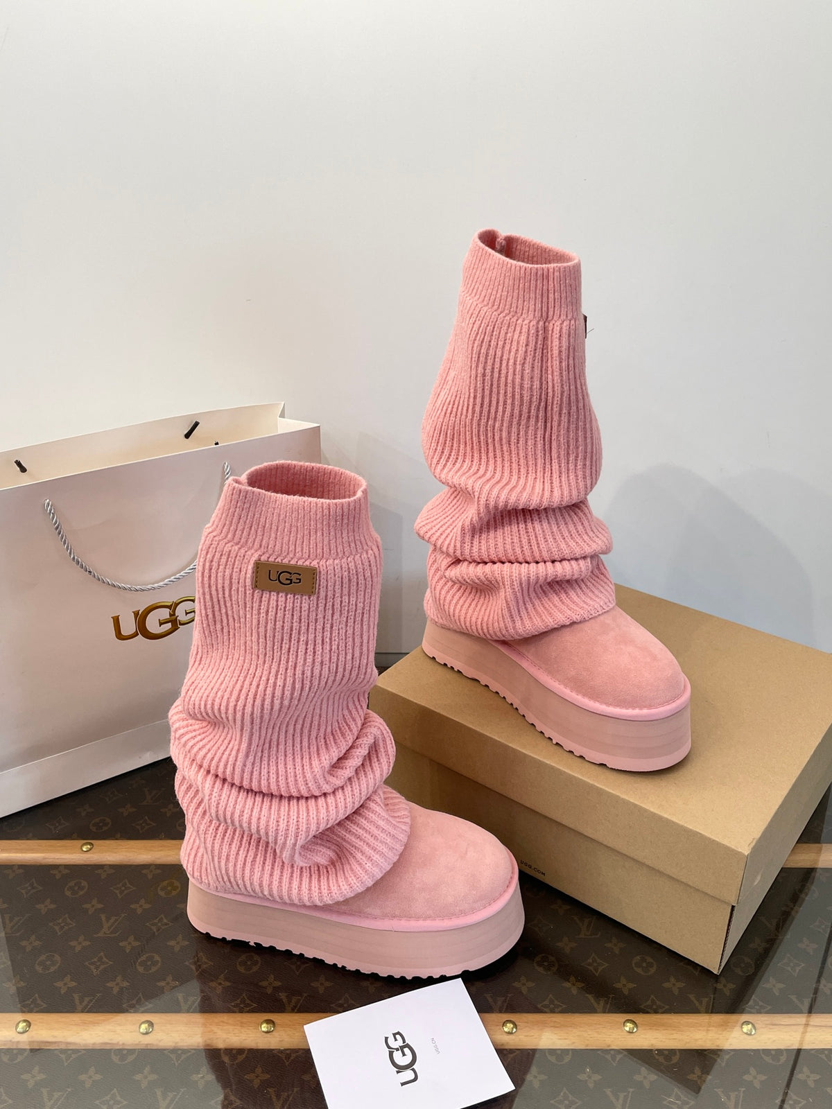 UGG Mini DeepFur Sock Boots