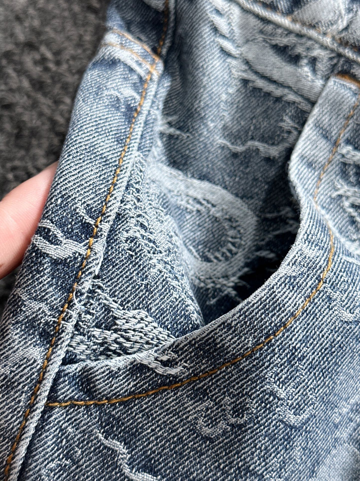 LV Denim Shorts