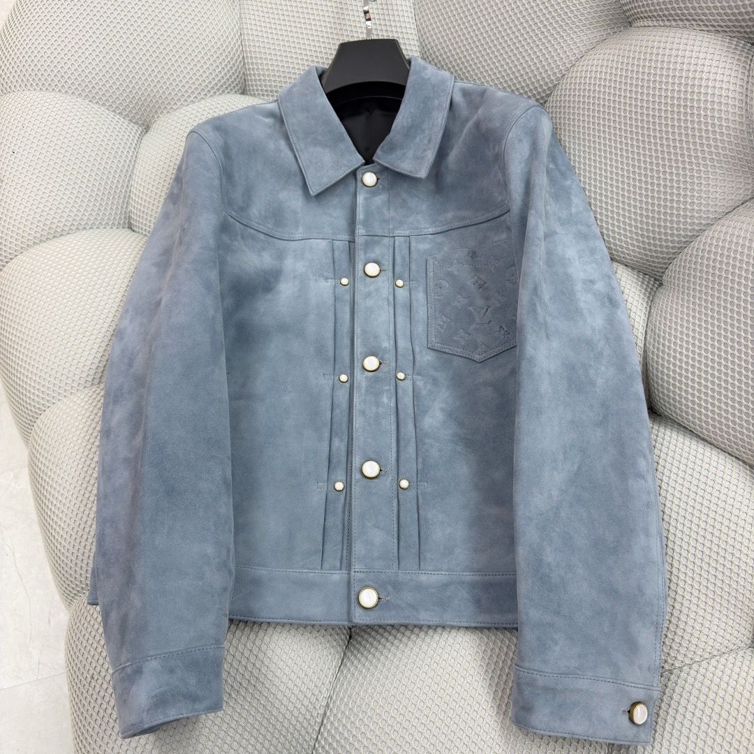 LV CalfSkin Leather Jacket