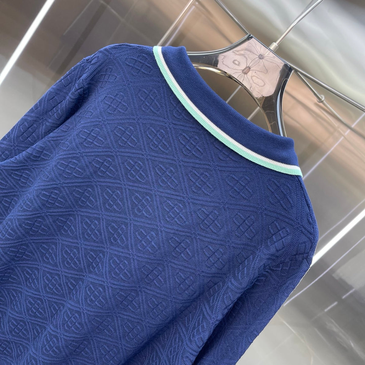 Casablanca Long-Sleeved Polo Shirt