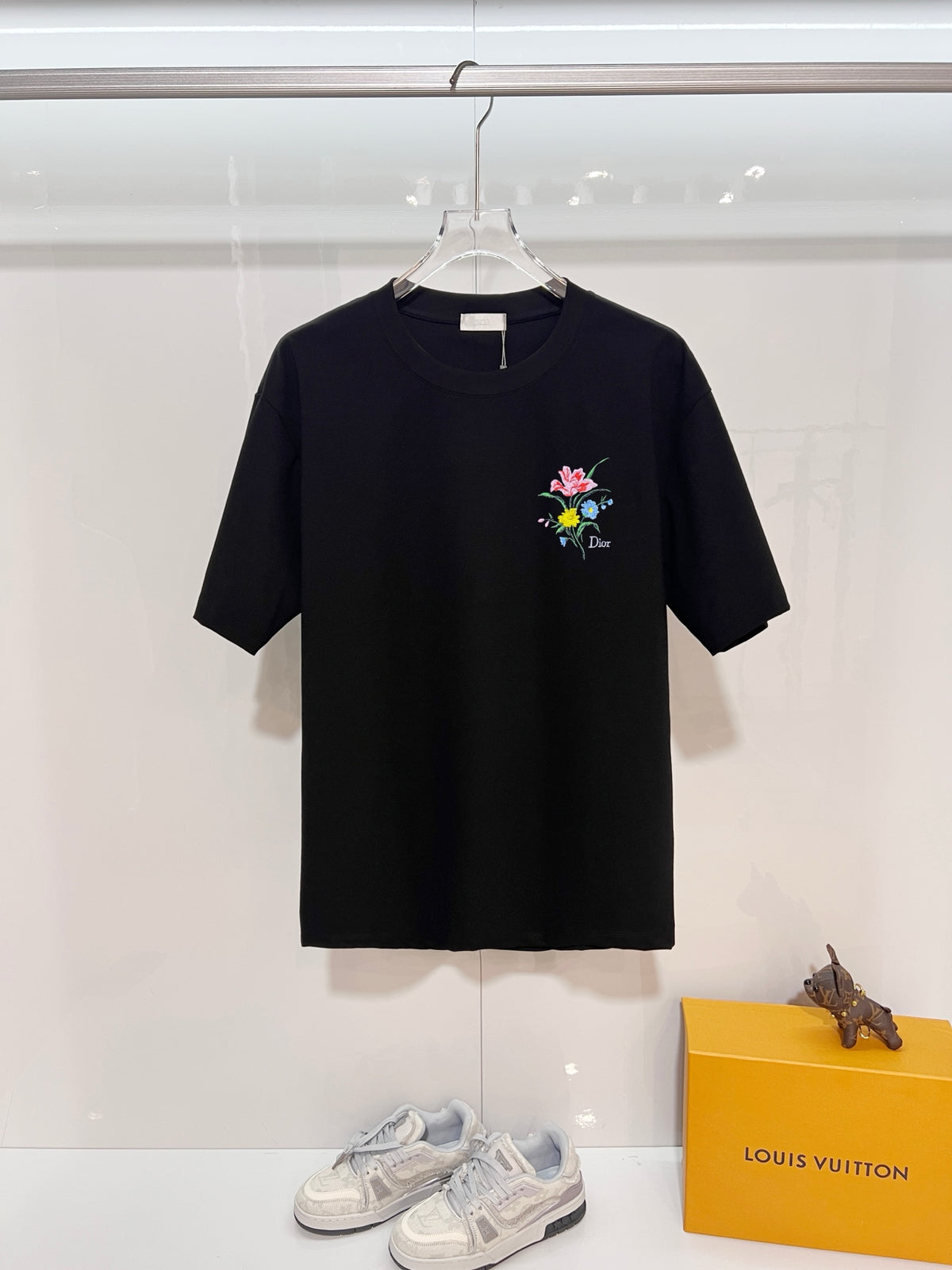 Dior Embroidered Crew Neck T-Shirt