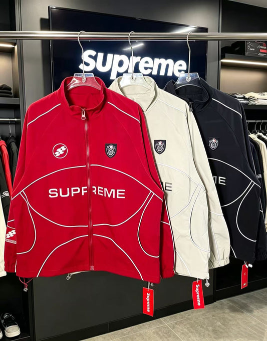 Supreme Embroidered Reflective Strip Jacket