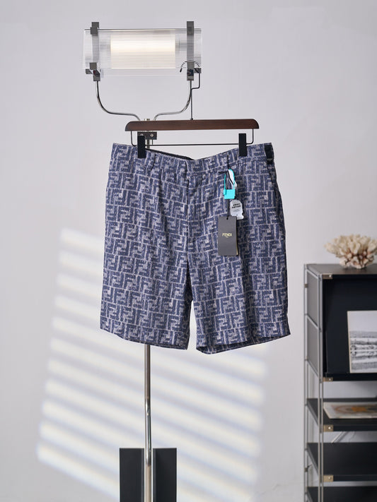 Fendi All-over FF Denim Shorts