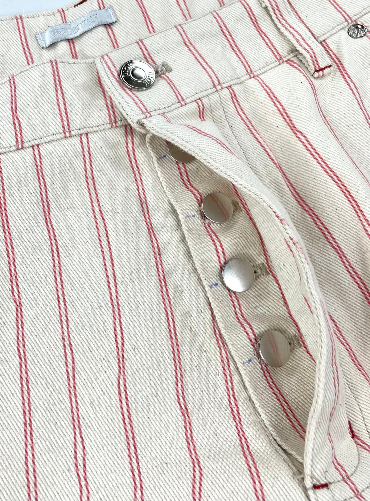 Dior Embroidered Striped Shorts