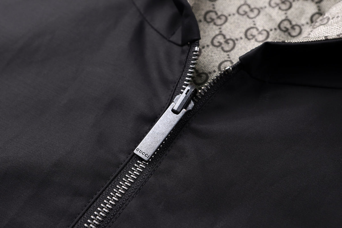 Gucci Double Face Canvas Embroidered Jacket