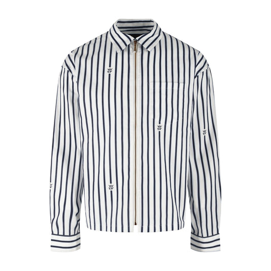 LV Striped Zipper Shirt
