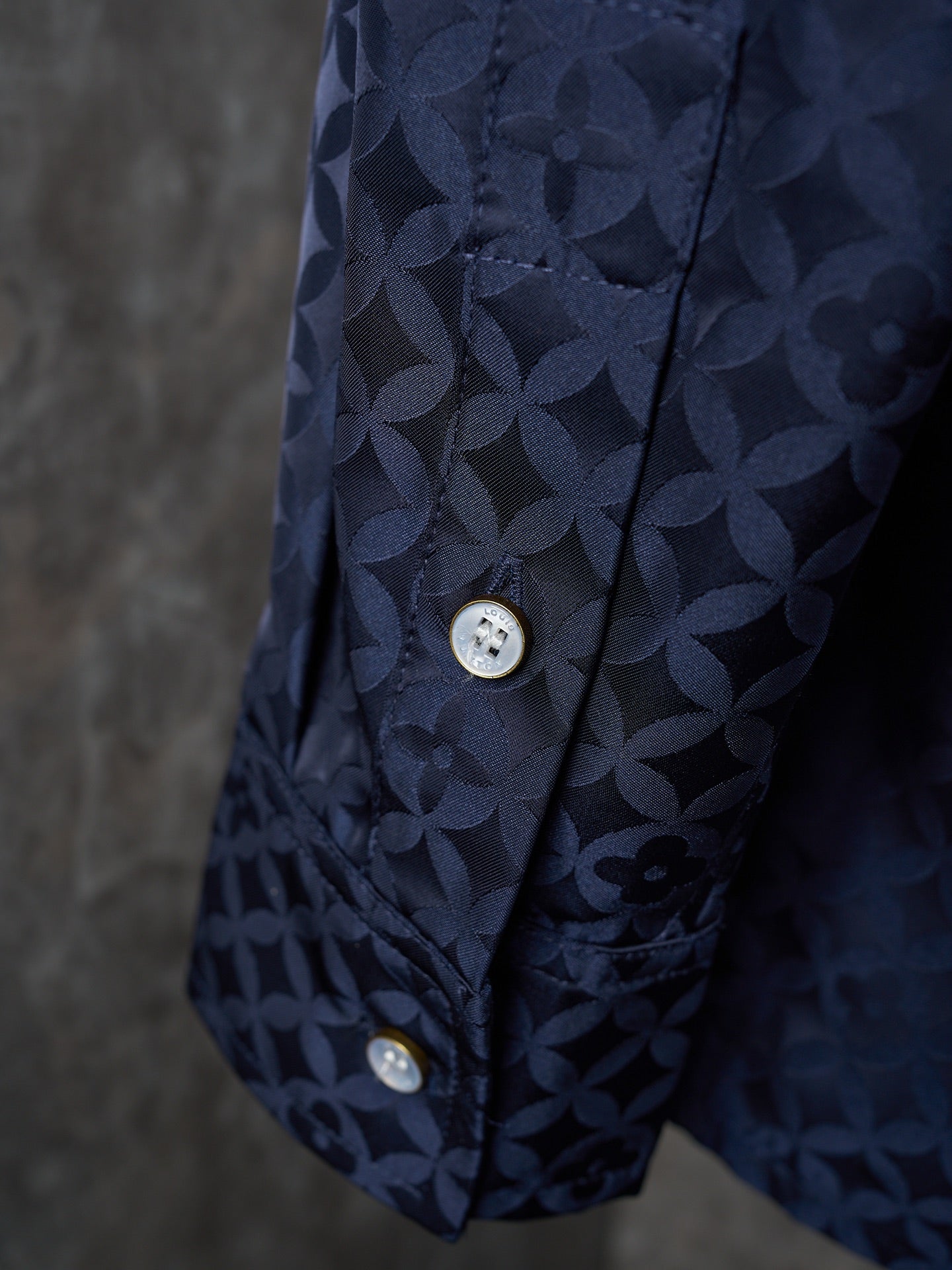 1V Nigo Collaboration Series Four-Leaf Clover Jacquard Kimono-Style Long-Sleeved Shirt