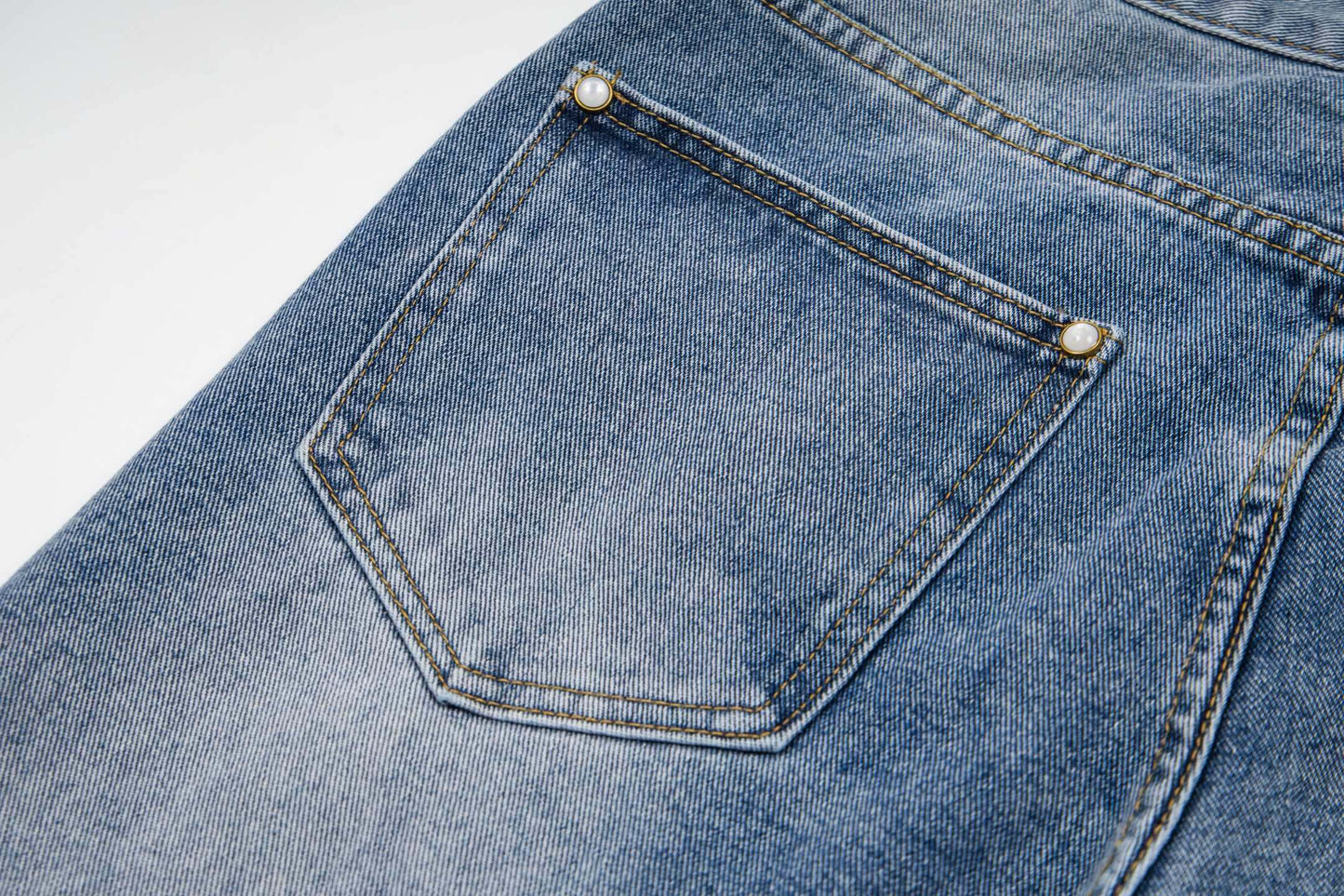 LV Embroidered Work  Jeans