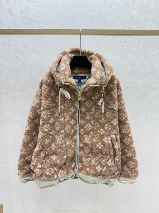 Women's LV Monogram Hooded Cardigan