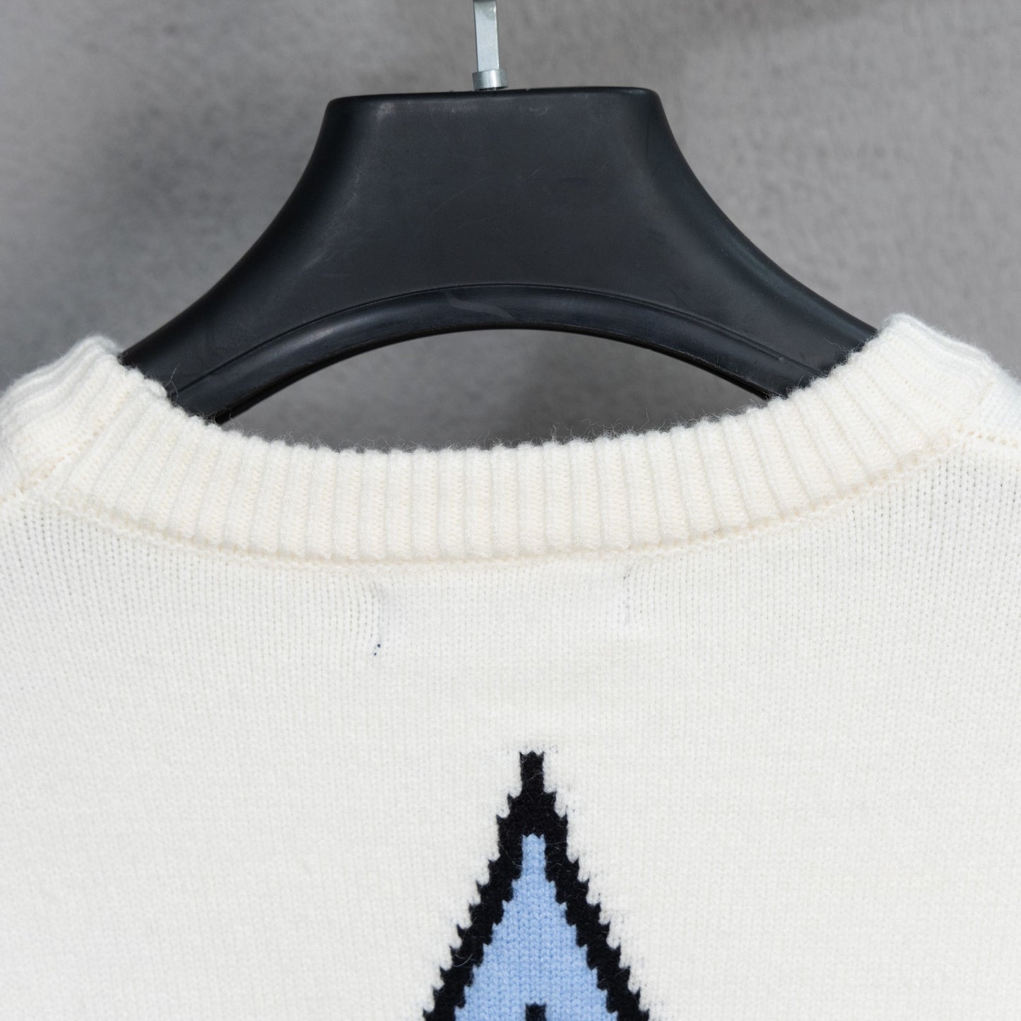 LV Jacquard Wool Knit Sweater