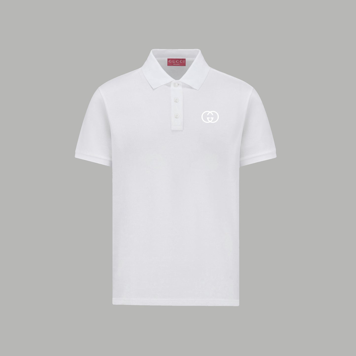 Gucci foam letter lapel  Polo shirt