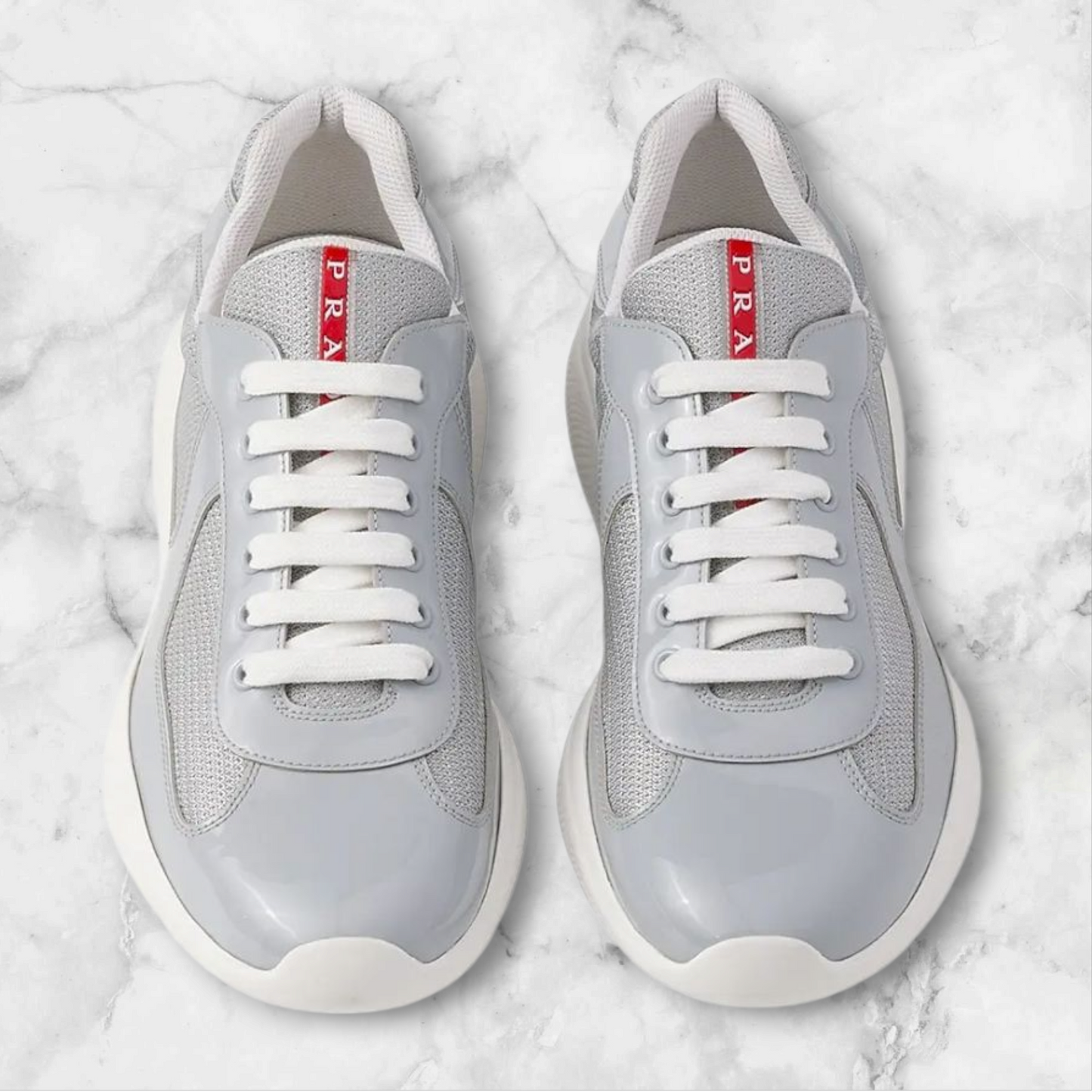 Pradas American Cup Patent Leather