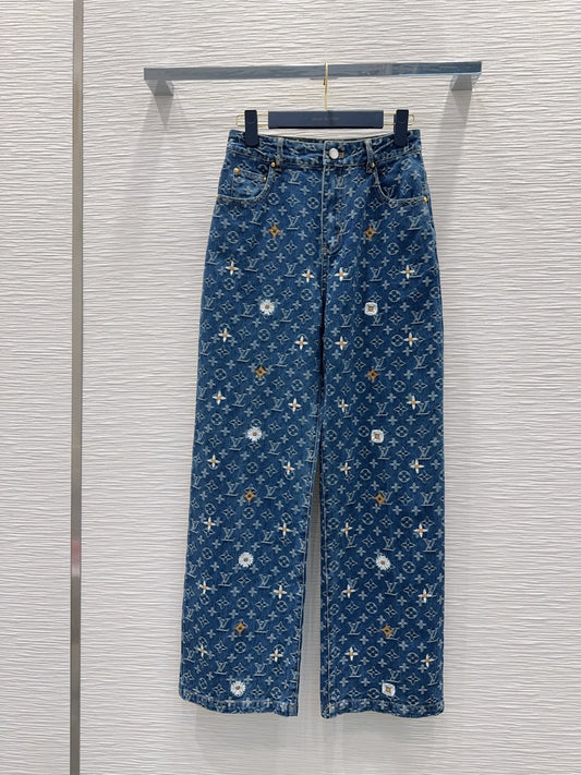 LV Denim Pants - women's