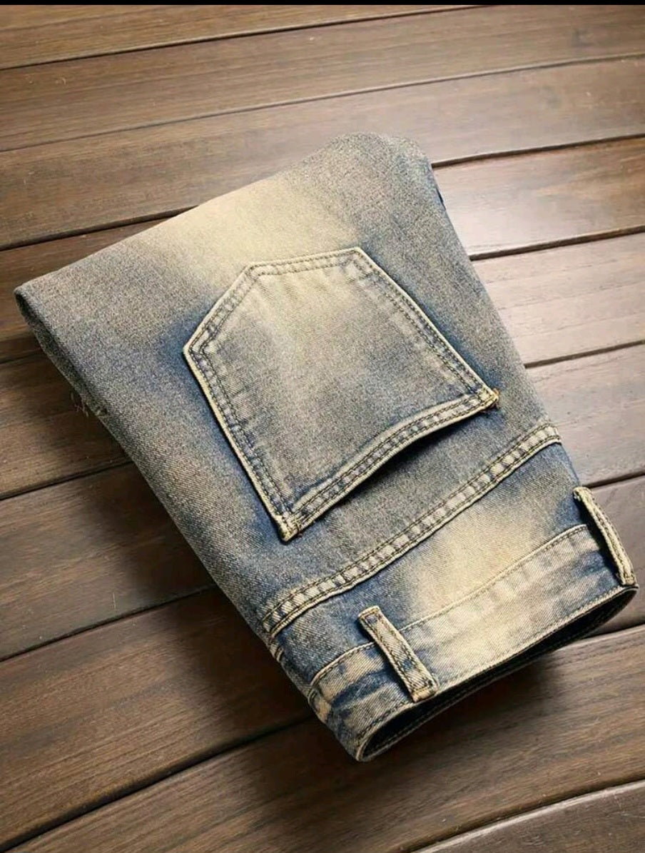 Distressed Blue Jeans for Men