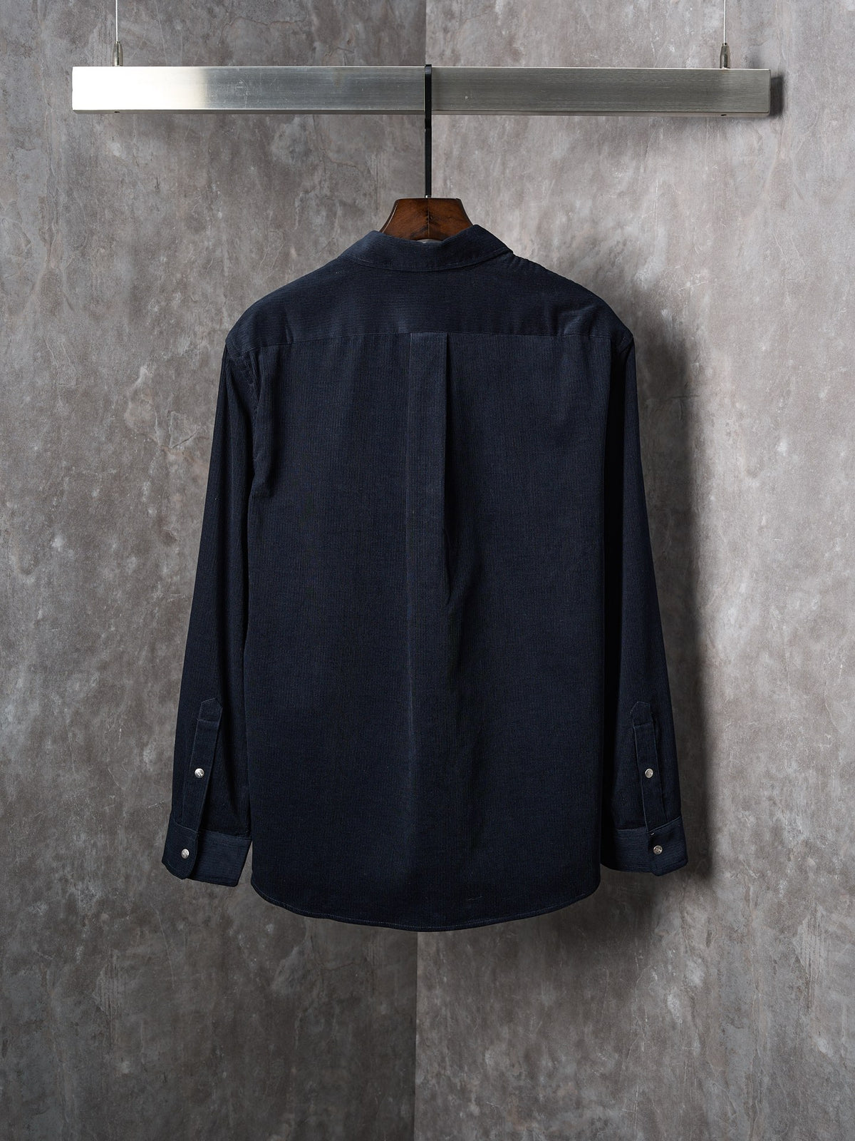 Fendi Corduroy Embossed Embroidered Long-Sleeved Shirt