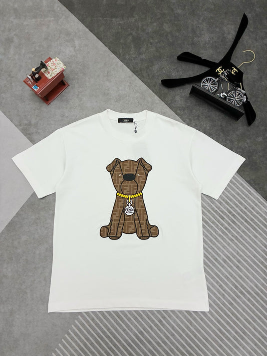 Fendi Embroidered Cotton Short-Sleeve T-Shirt