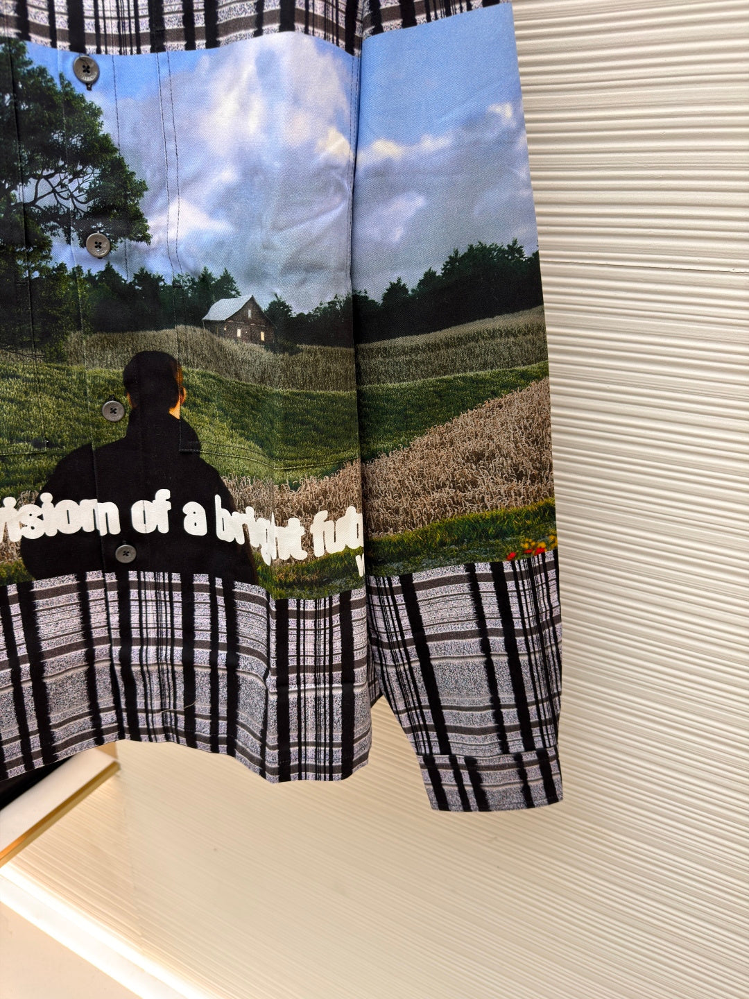 1V Plaid print shirt (from a movie still)