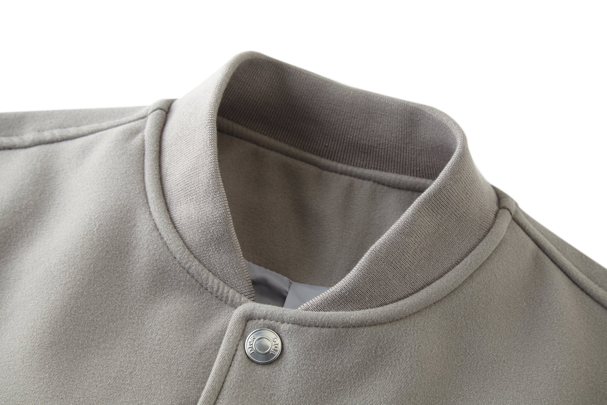 Dior Suede Leather Embroidered Baseball Jacket