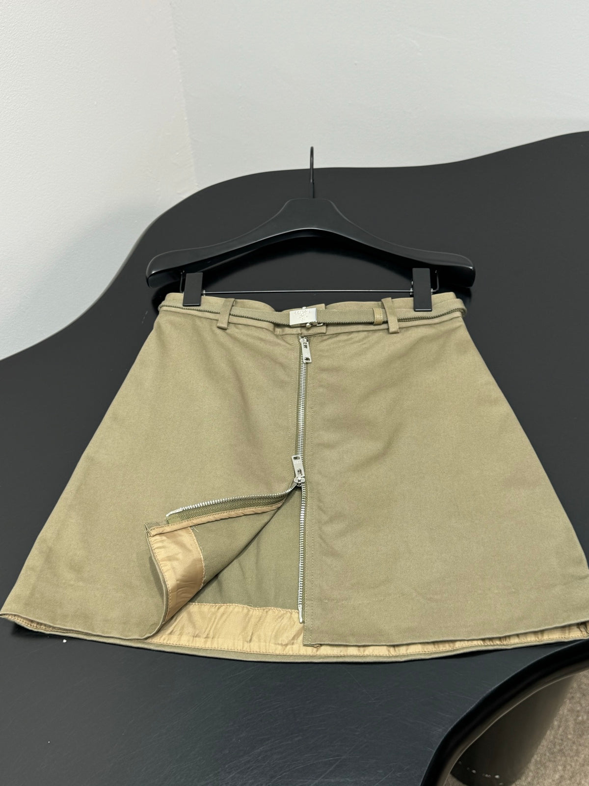 Prada Military Green Workwear Skirt