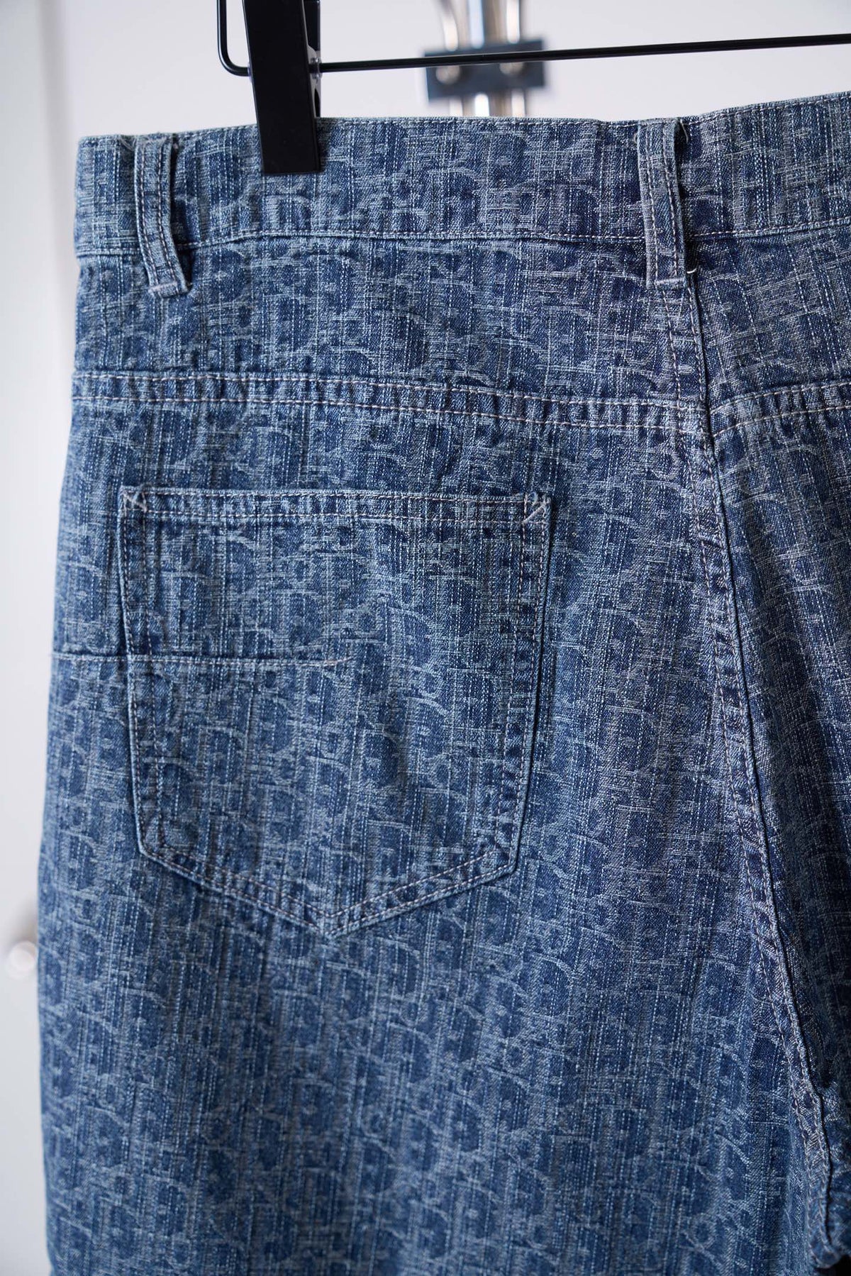Dior Oblique Jacquard Monogram Denim Shorts