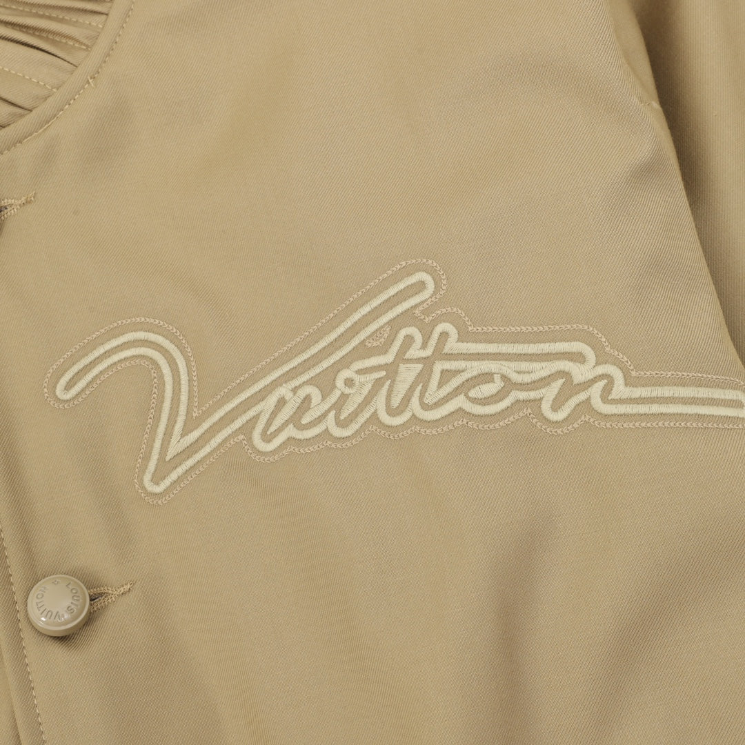 LV Pharrell Williams Embroidered Baseball Flight Jacket