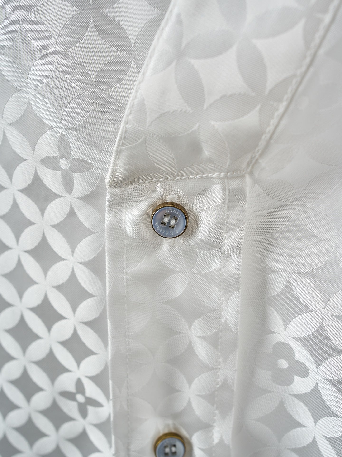 1V Nigo Collaboration Series Four-Leaf Clover Jacquard Kimono-Style Long-Sleeved Shirt