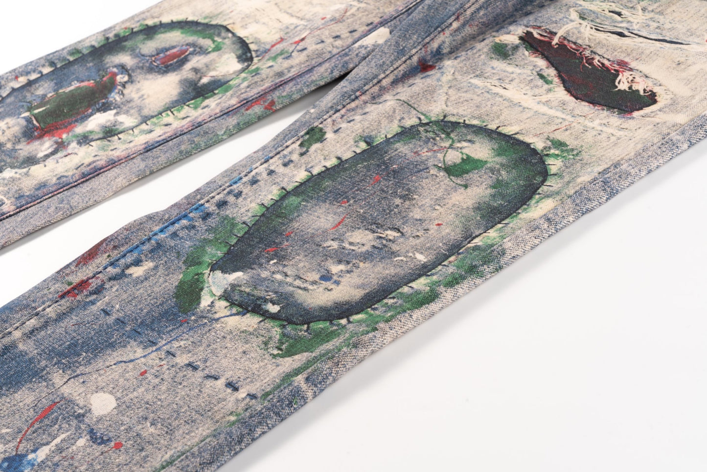 Acne Graffiti Distress Jeans